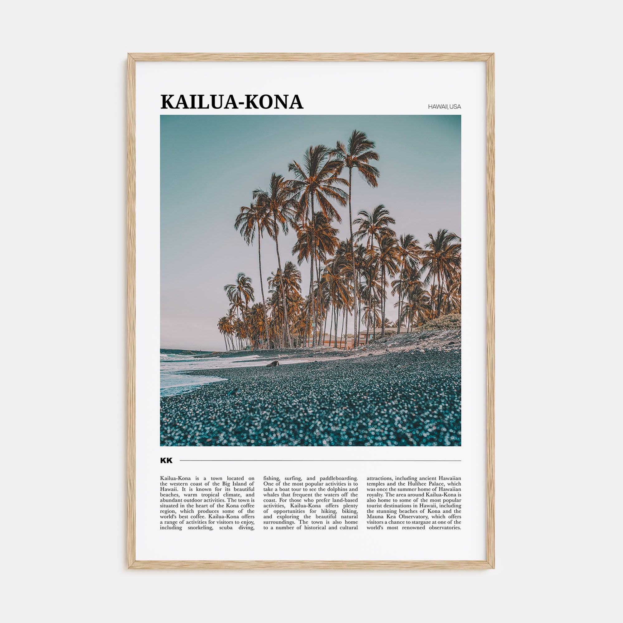 Kailua-Kona Travel Color No 1 Poster