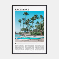 Kailua-Kona Travel Color No 2 Poster
