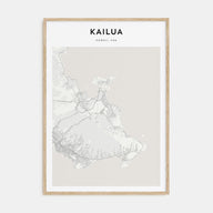 Kailua Map Portrait Poster