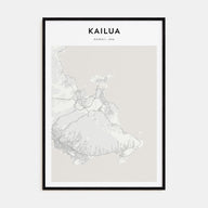 Kailua Map Portrait Poster