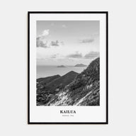 Kailua Portrait B&W Poster