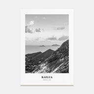 Kailua Portrait B&W Poster