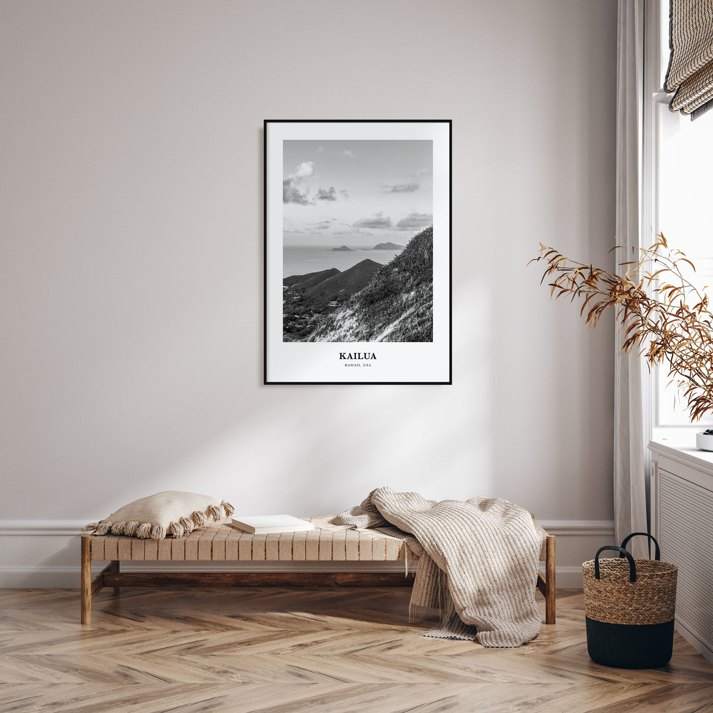 Kailua Portrait B&W Poster
