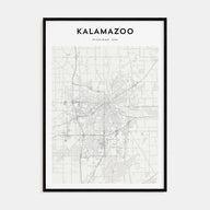 Kalamazoo Map Portrait Poster