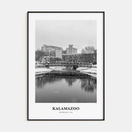 Kalamazoo Portrait B&W Poster