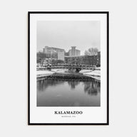 Kalamazoo Portrait B&W Poster