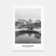 Kalamazoo Portrait B&W Poster