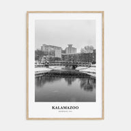 Kalamazoo Portrait B&W Poster
