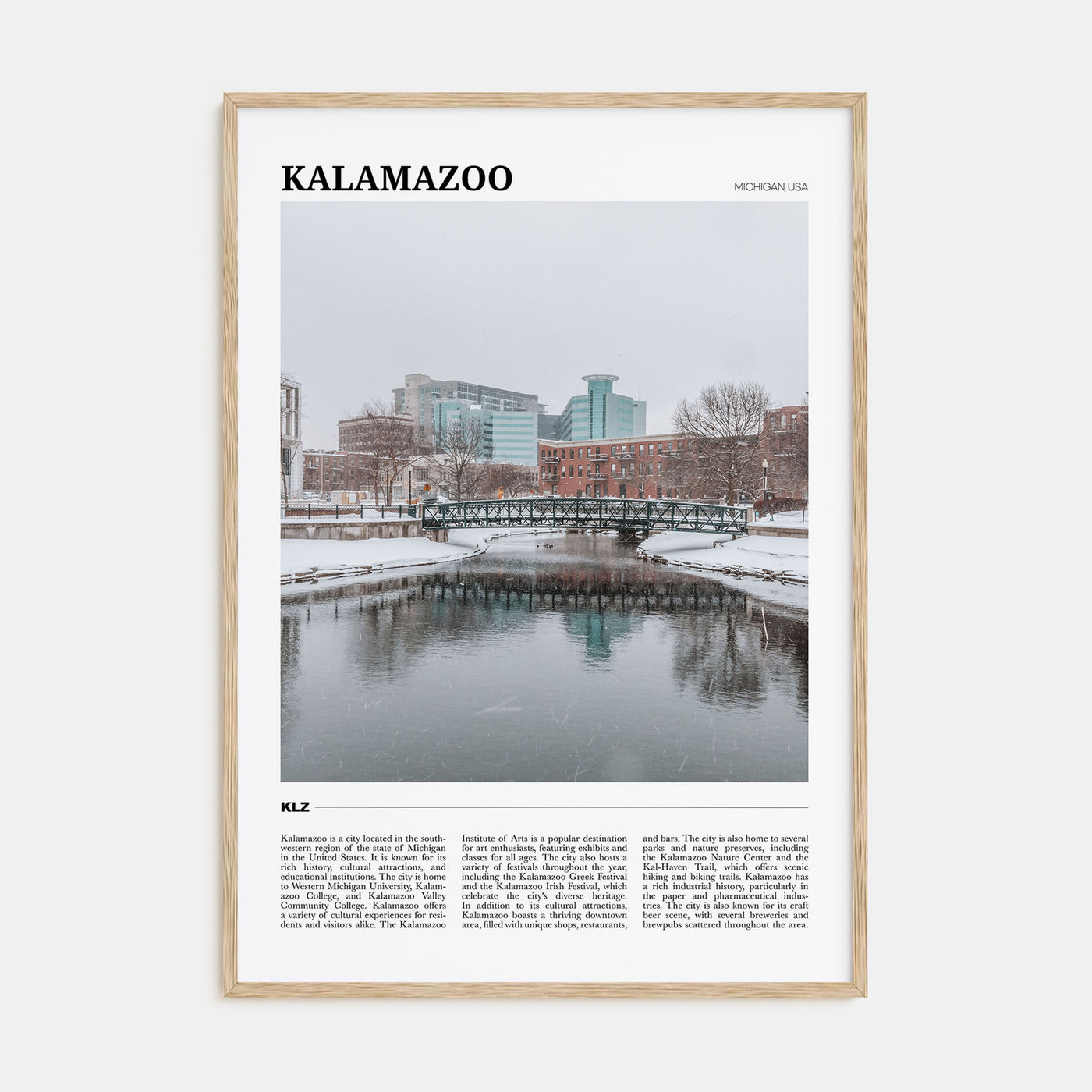 Kalamazoo Travel Color Poster