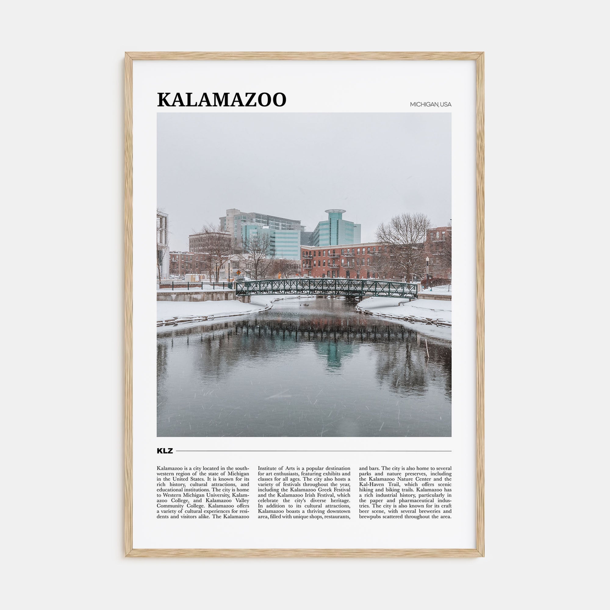 Kalamazoo Travel Color Poster