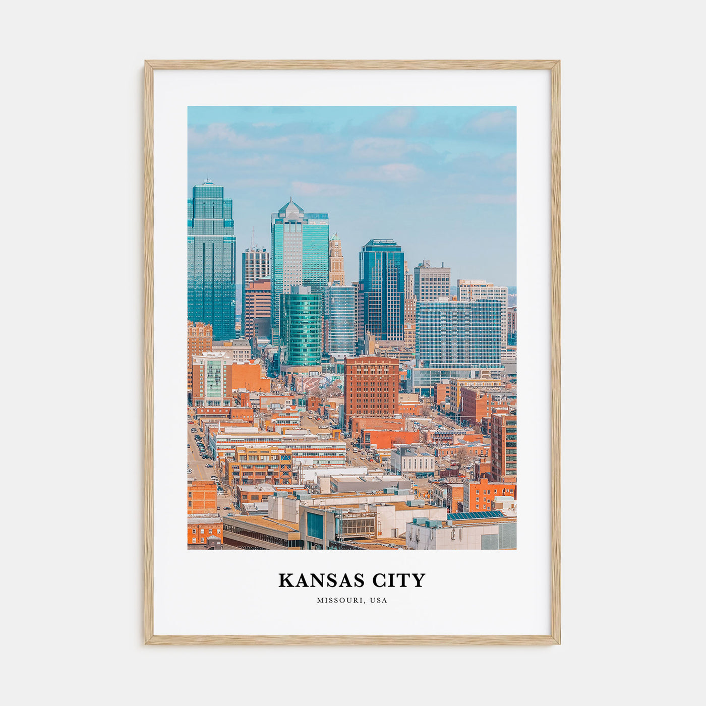 Kansas City Portrait Color No 2 Poster