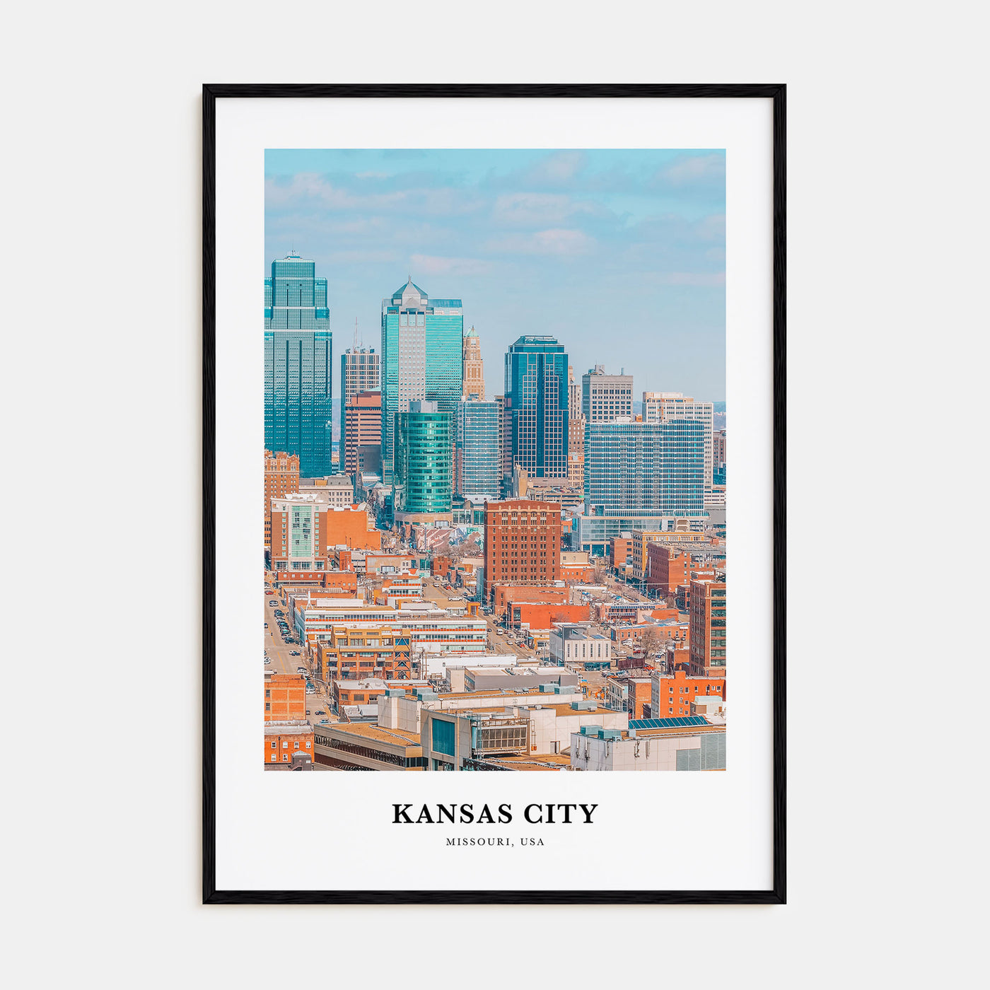 Kansas City Portrait Color No 2 Poster