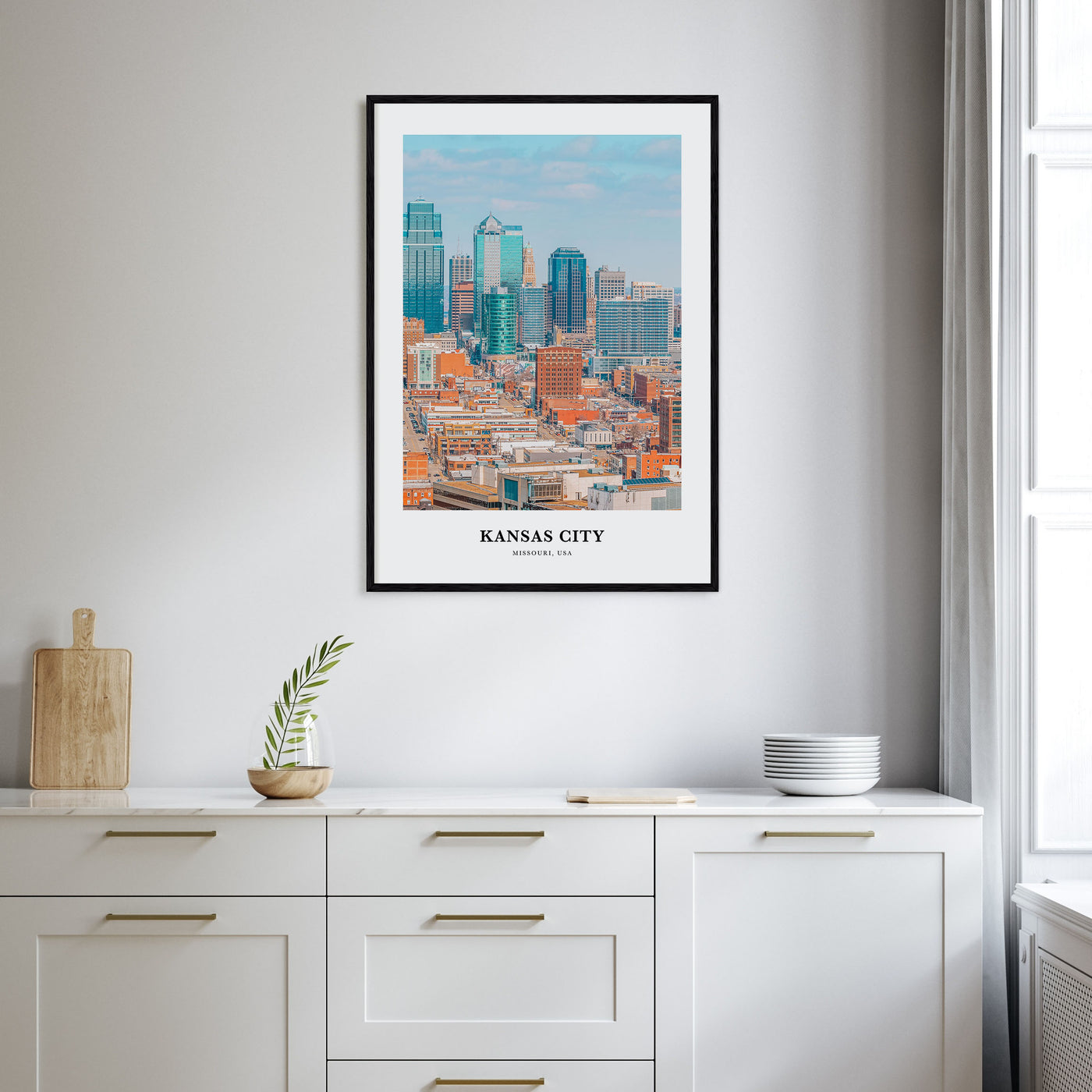 Kansas City Portrait Color No 2 Poster