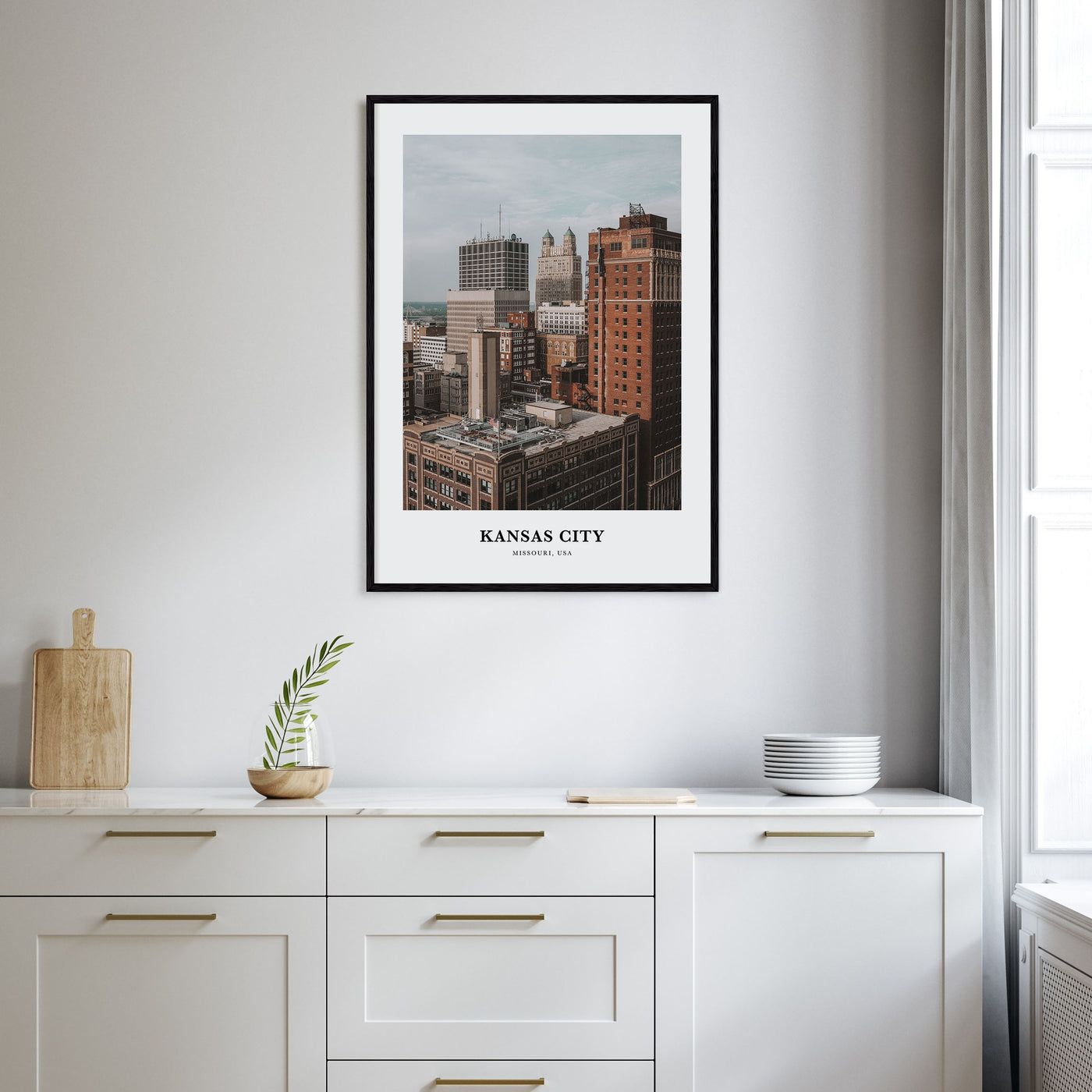 Kansas City Portrait Color No 3 Poster