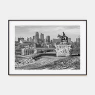 Kansas Landscape B&W Poster