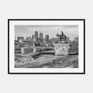 Kansas Landscape B&W Poster