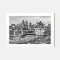 Kansas Landscape B&W Poster