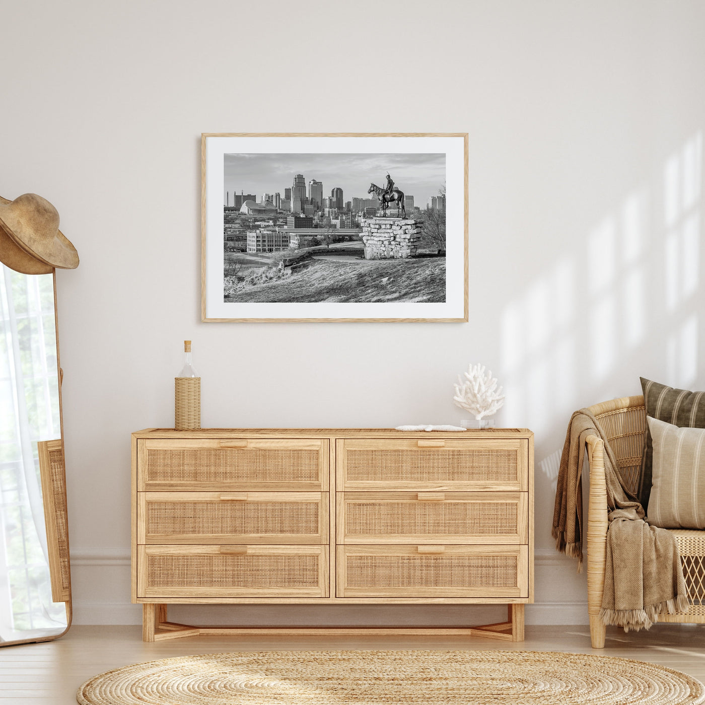 Kansas Landscape B&W Poster