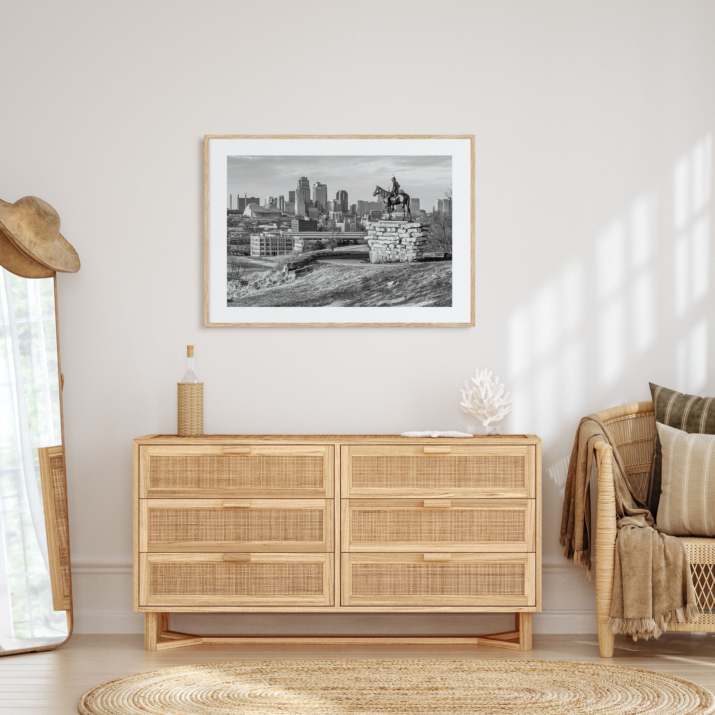 Kansas Landscape B&W Poster