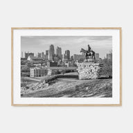 Kansas Landscape B&W Poster