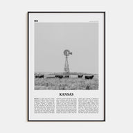 Kansas Travel B&W No 1 Poster