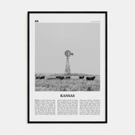 Kansas Travel B&W No 1 Poster