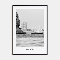 Karachi Portrait B&W Poster