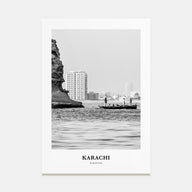 Karachi Portrait B&W Poster