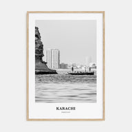 Karachi Portrait B&W Poster
