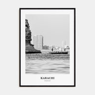 Karachi Portrait B&W Poster