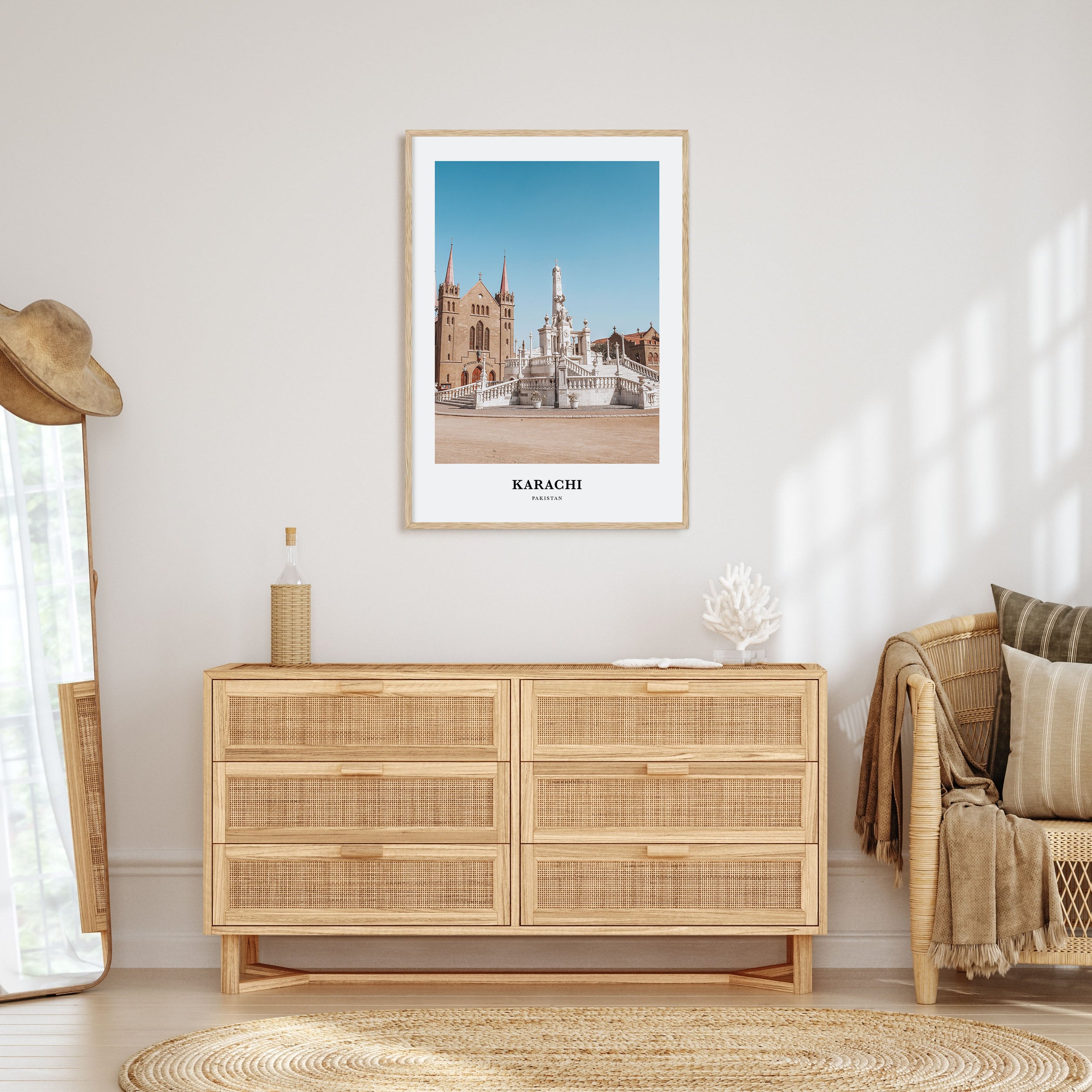 Karachi Portrait Color No 1 Poster