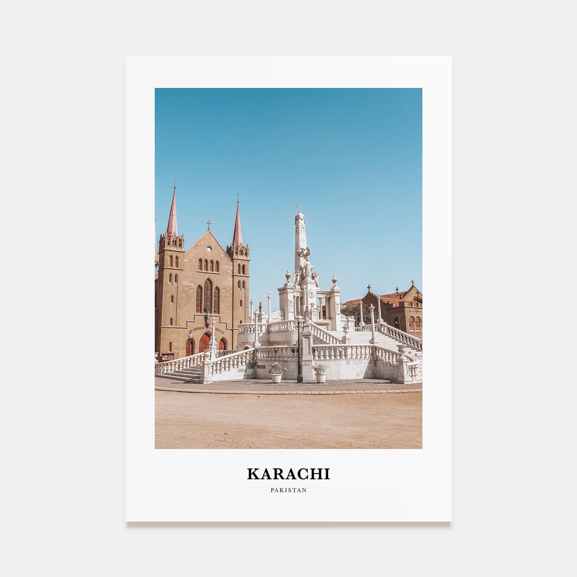 Karachi Portrait Color No 1 Poster