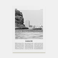 Karachi Travel B&W No 1 Poster