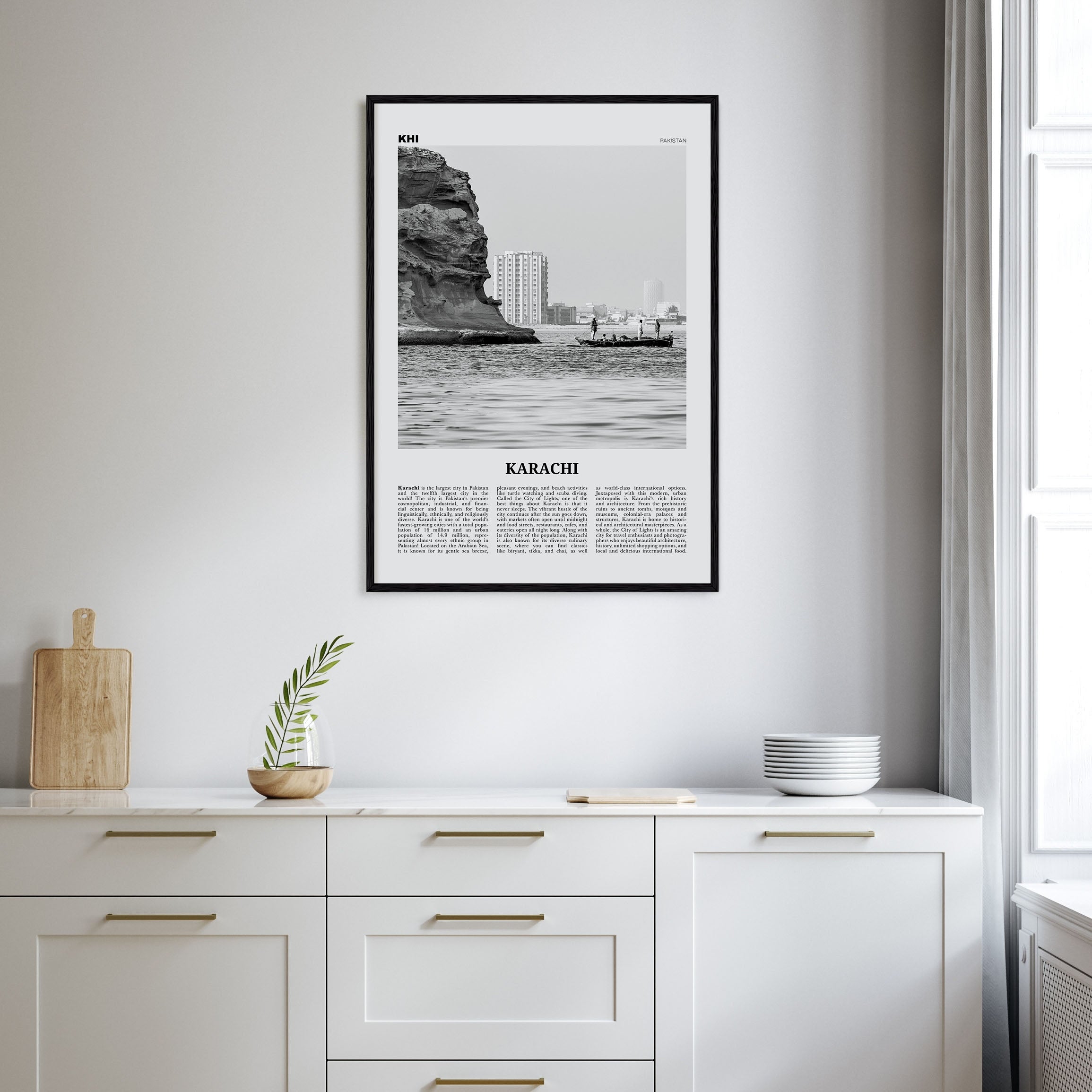Karachi Travel B&W No 1 Poster