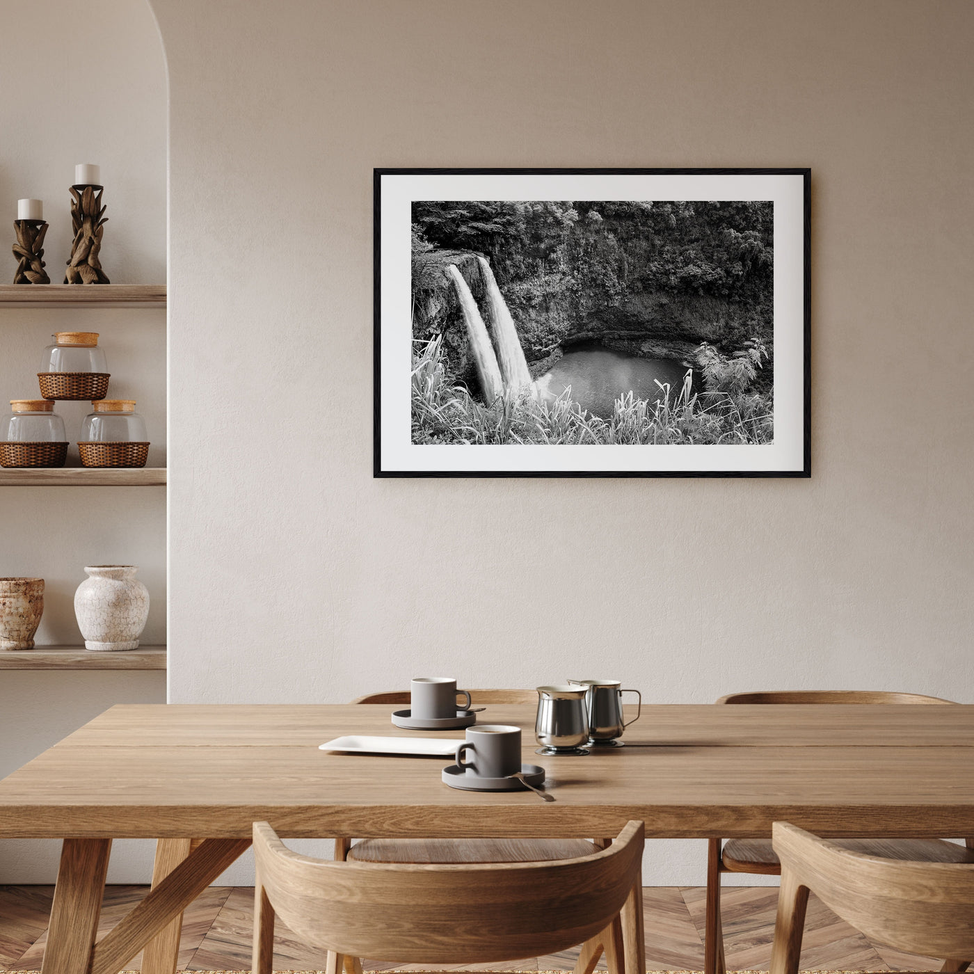 Kauai Landscape B&W Poster