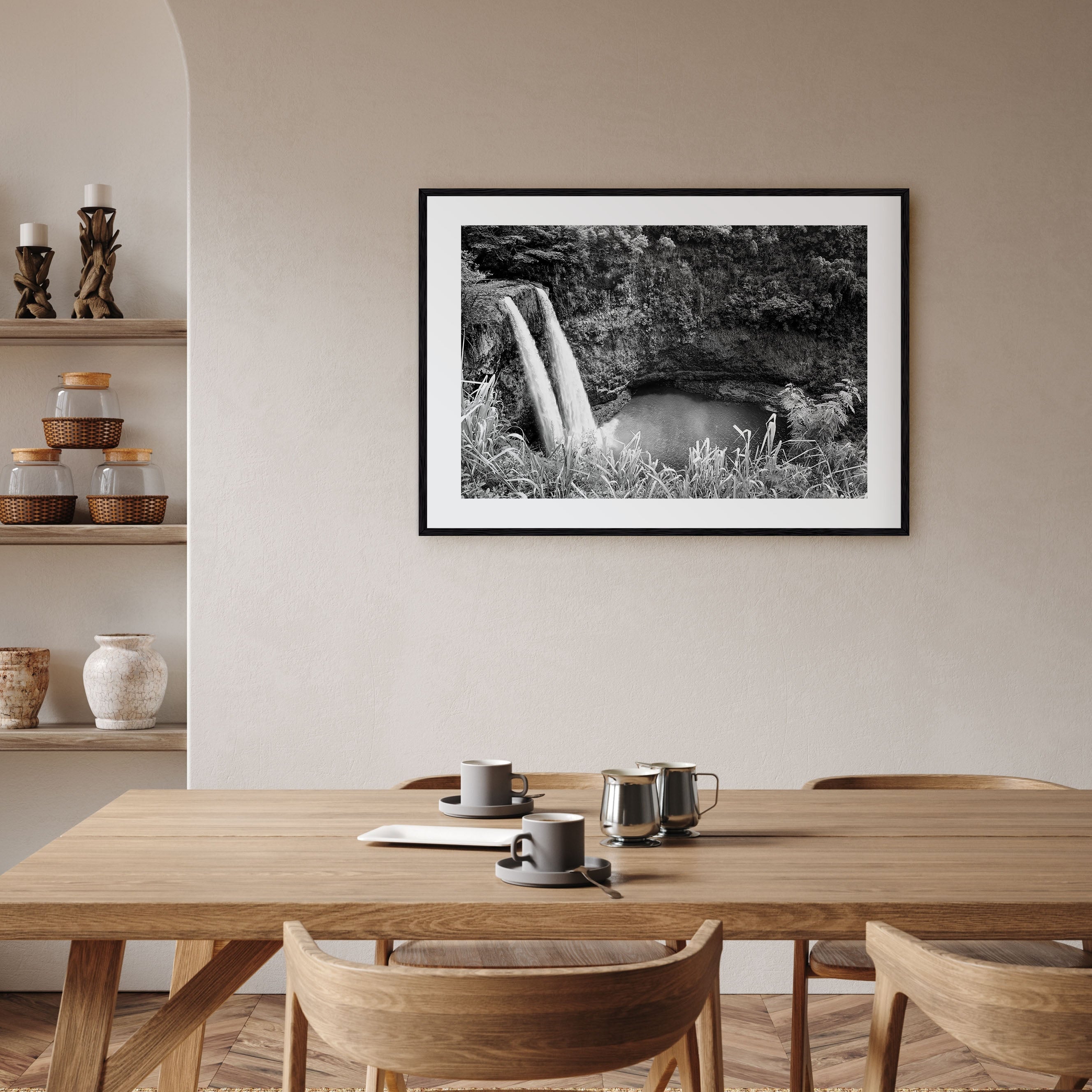Kauai Landscape B&W Poster