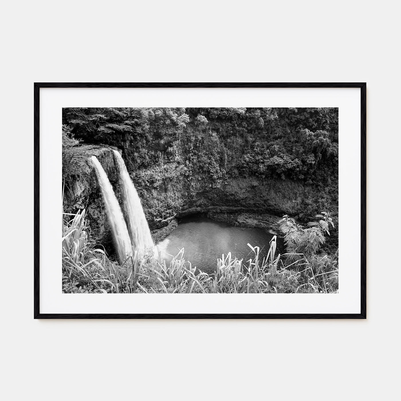 Kauai Landscape B&W Poster