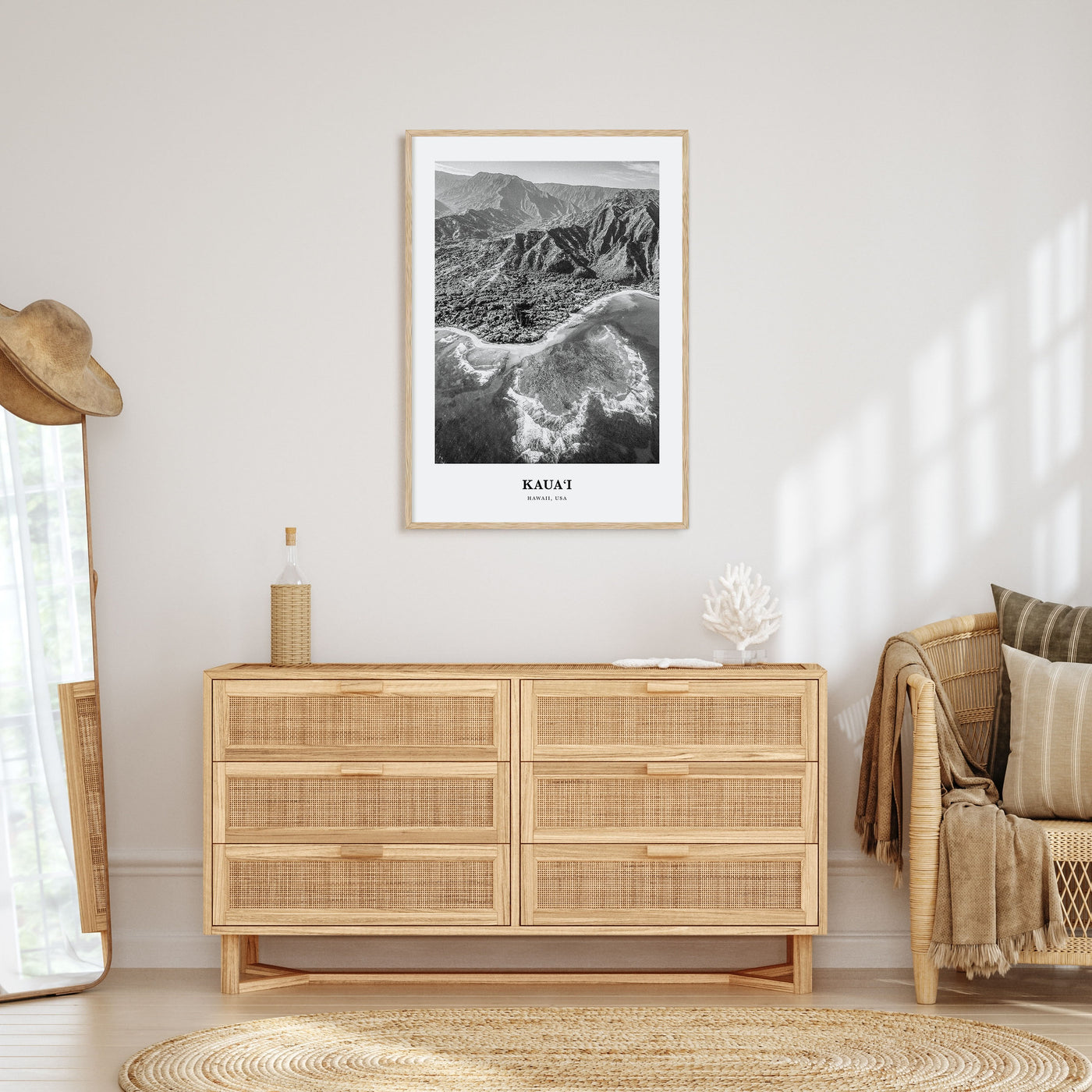 Kauai Portrait B&W No 2 Poster