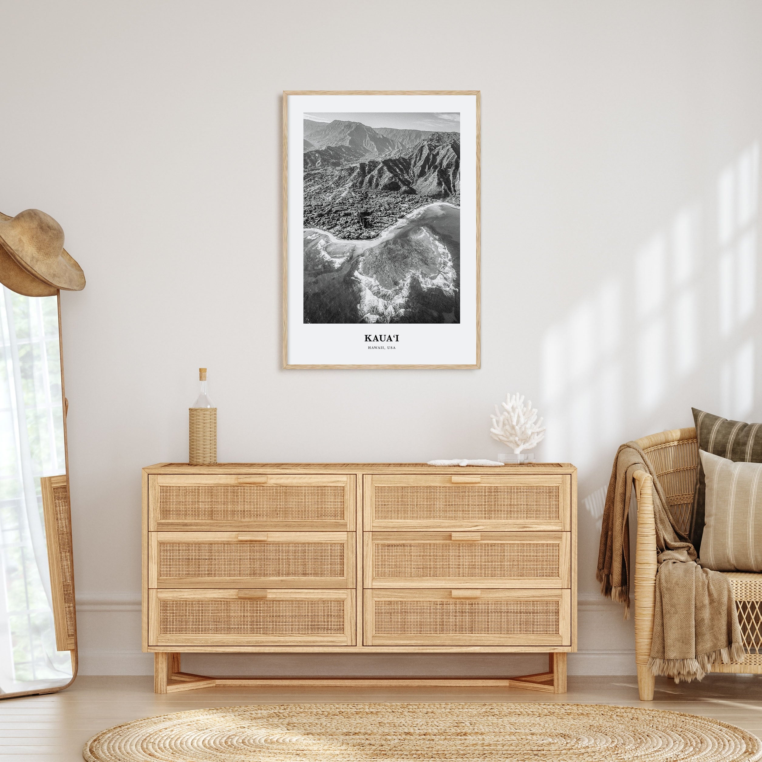 Kauai Portrait B&W No 2 Poster