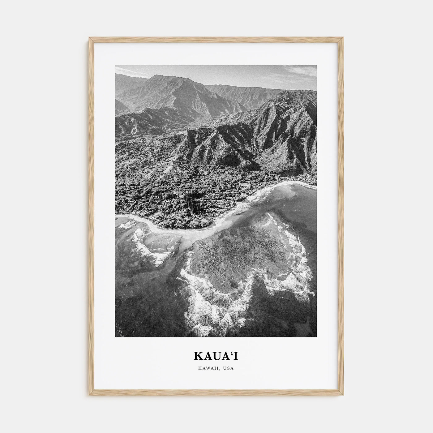 Kauai Portrait B&W No 2 Poster