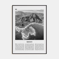 Kauai Travel B&W No 1 Poster