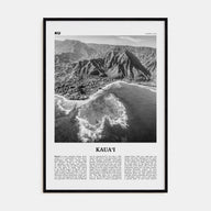 Kauai Travel B&W No 1 Poster