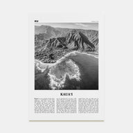 Kauai Travel B&W No 1 Poster