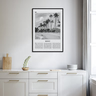 Kauai Travel B&W No 2 Poster