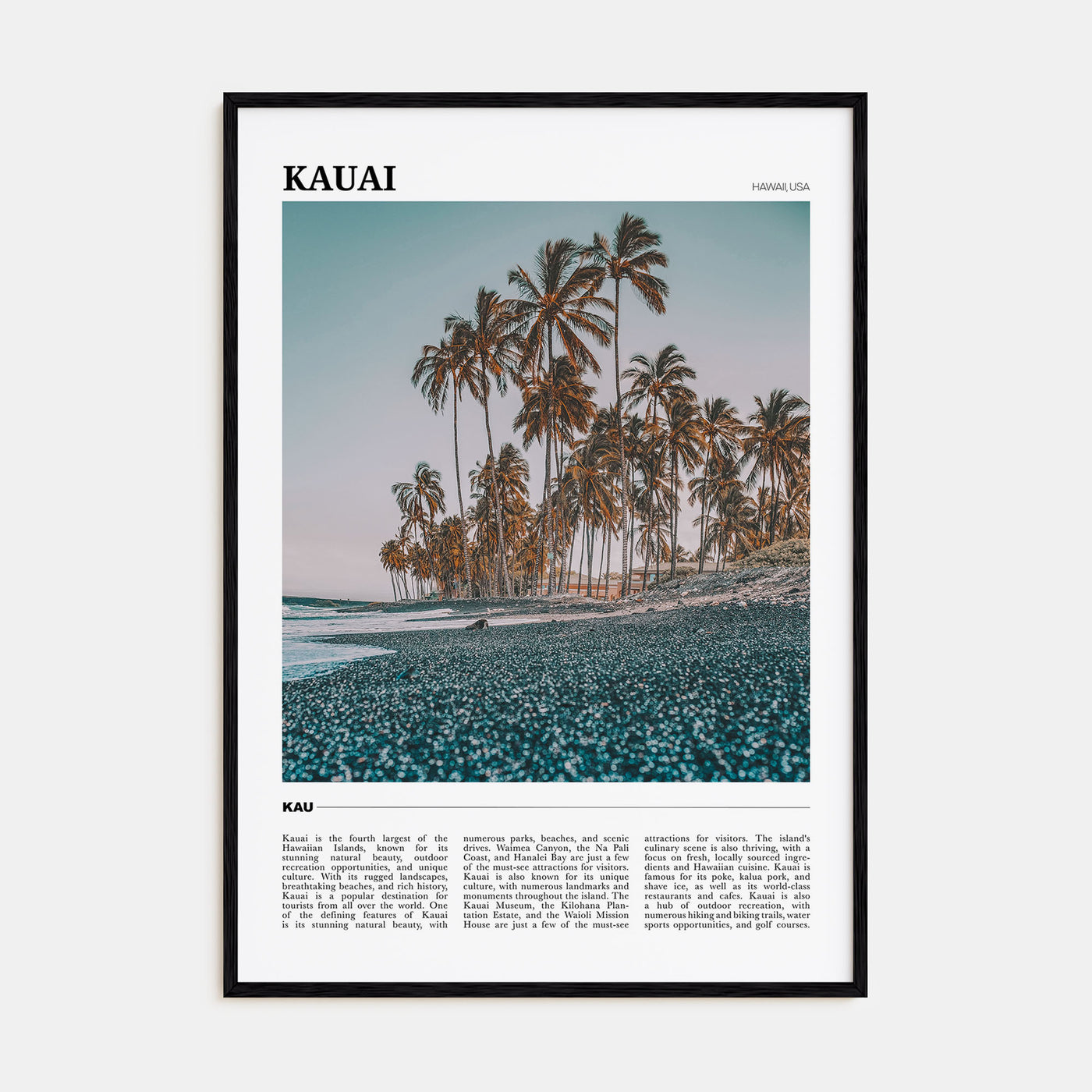 Kauai Travel Color No 1 Poster