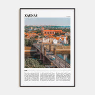 Kaunas Travel Color Poster
