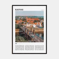 Kaunas Travel Color Poster