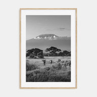 Kenya Photo B&W Poster