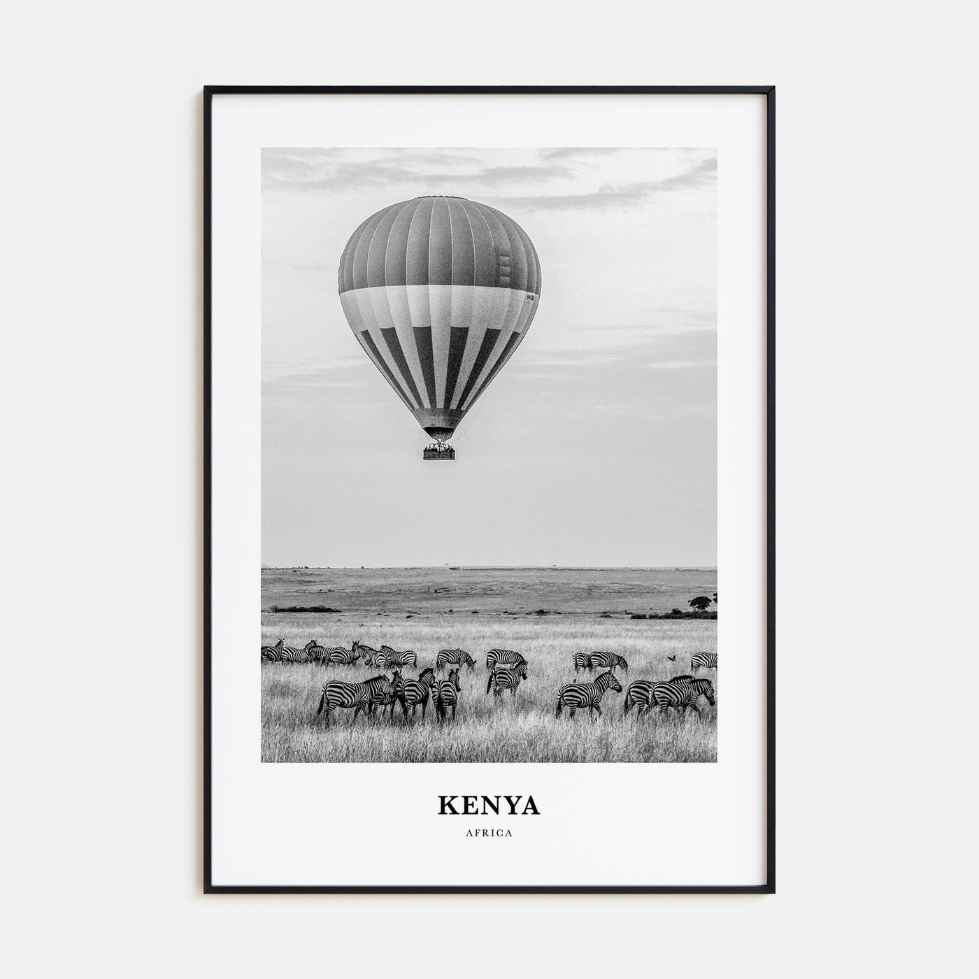 Kenya Portrait B&W Poster