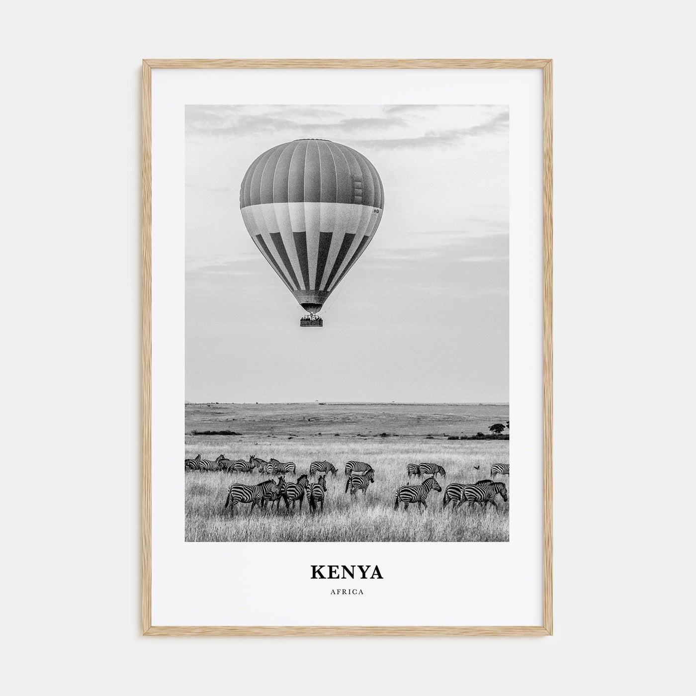Kenya Portrait B&W Poster
